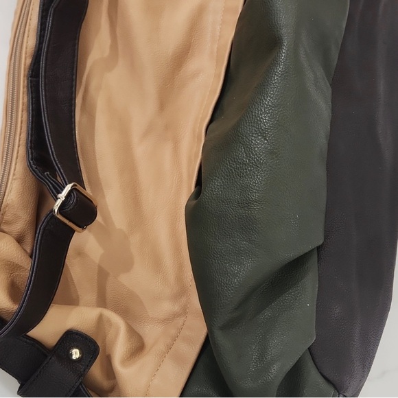 Rehab Bag. Steve Madden XL 2- Way BOHO Crossbody minor WEAR IN LEATHER - Picture 5 of 9